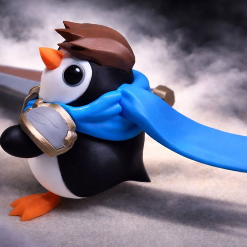 League of Legends Pengu Garen figure new 12cm