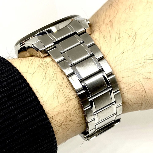 LORUS-SEIKO chronograph 44mm stainless steel, waterproof 100m with sapphire