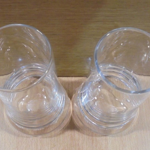 Famous Grouse Scotch Whisky set of two used tall promotional glasses