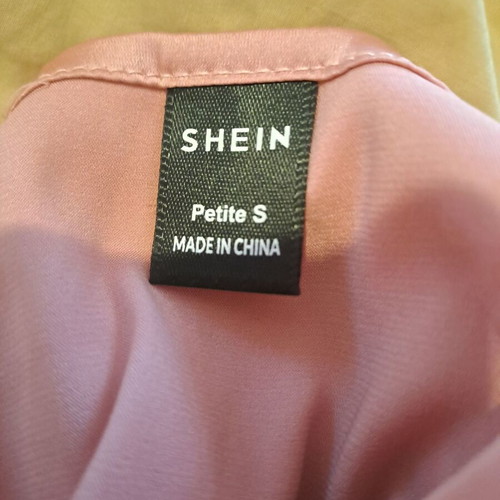 Satin pink mini dress Shein like new with adjustable straps