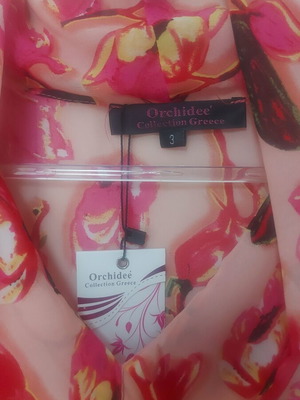 Floral women's shirt new with tags, pink, size L
