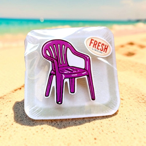 Retro Summer Chair Magnet purple edition new