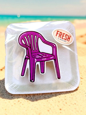Retro Summer Chair Magnet purple edition new