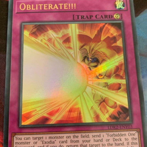 Obliterate Yu-Gi-Oh Trap Card new, Exodia support