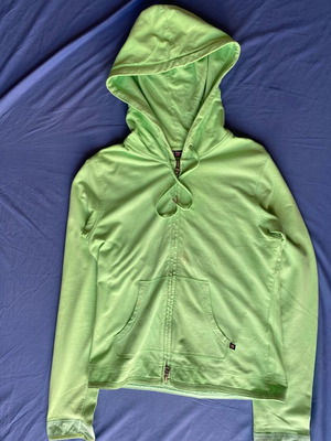 Polo Jeans Co Ralph Lauren green cardigan used, size Small with stains