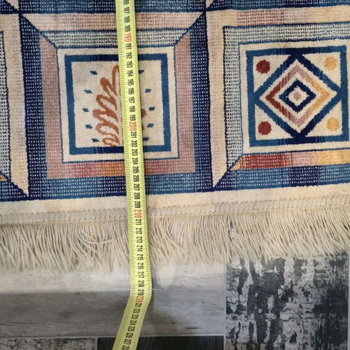 Belgian Runner Rug like new, 100% Viscose Ethnic Design 220x67cm