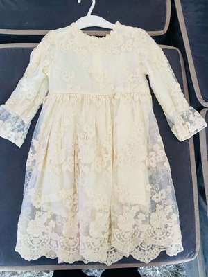 Christening dress for flower girl beige, like new