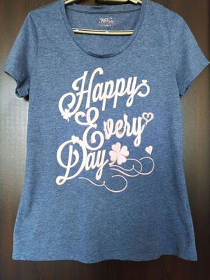 KVL women's t-shirt like new, blue and pink