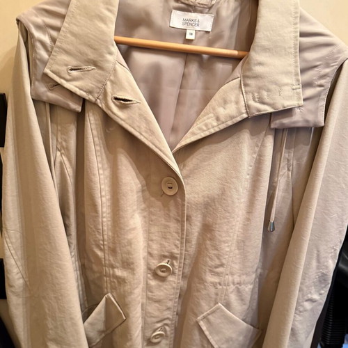 Marks and Spencer waterproof jacket like new beige