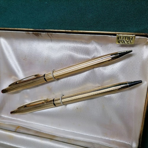 Anson antika pen and pencil set used in case