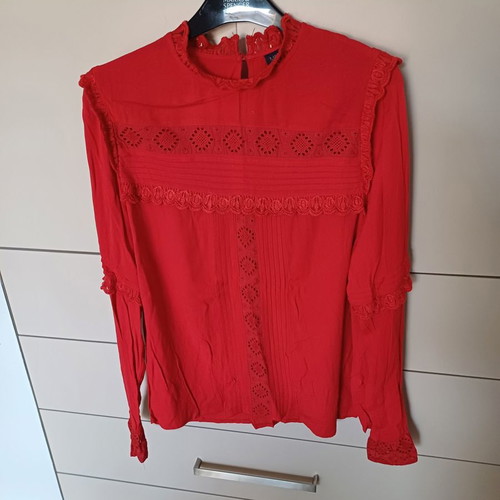 Marks & Spencer red blouse used, size medium