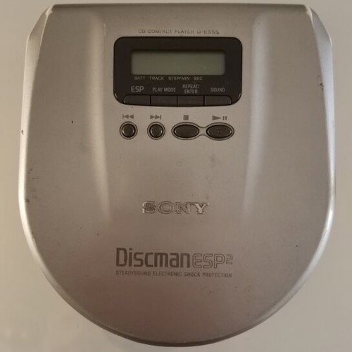 Sony Discman D-E155 portable CD player used with remote