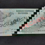 SPECIMEN. CONGO 100 FRANCS.