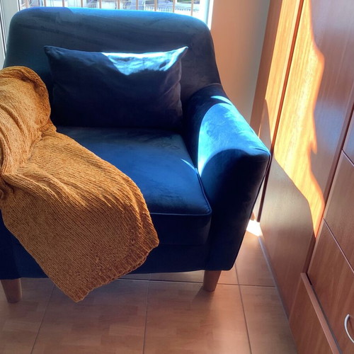 Velvet armchair brand new