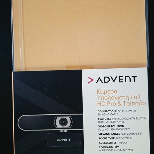 Advent AWCAMHD21 Full HD Pro Webcam with Tripod new
