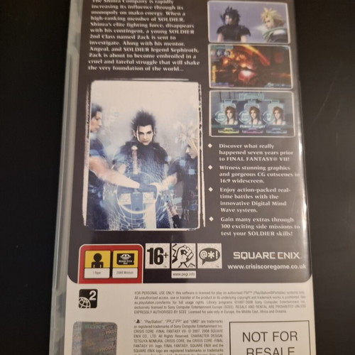 Crisis Core Final Fantasy VII PSP game used, PAL