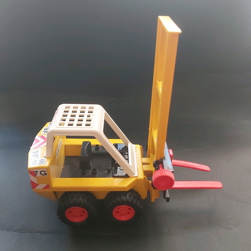Playmobil forklift used vintage vehicle 1980 Geobra