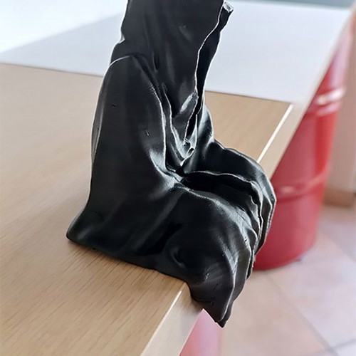 Sitting Reaper 3D Printed Decorative Figure goth and creepy tabletop gift