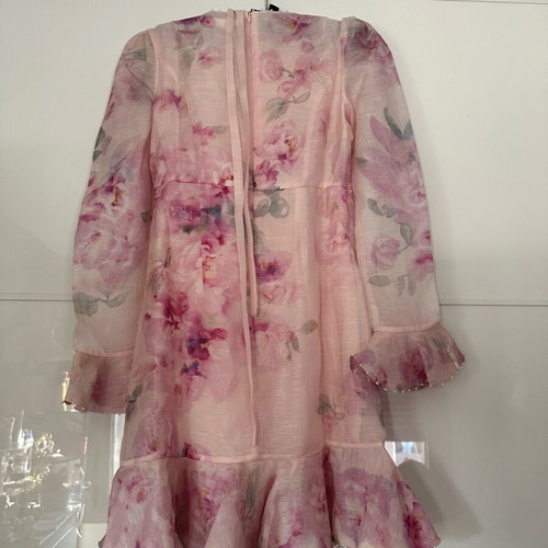 Zimmerman silk dress like new, pink floral