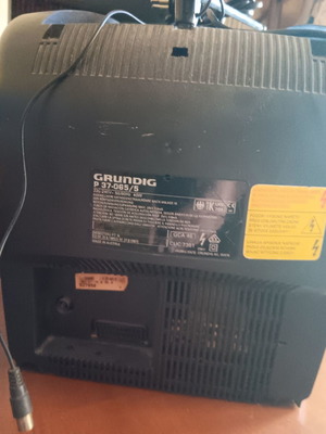 Grundig small TV used without remote control