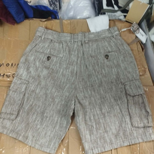 Cargo linen men's shorts NS-7779 new, sizes 30-40