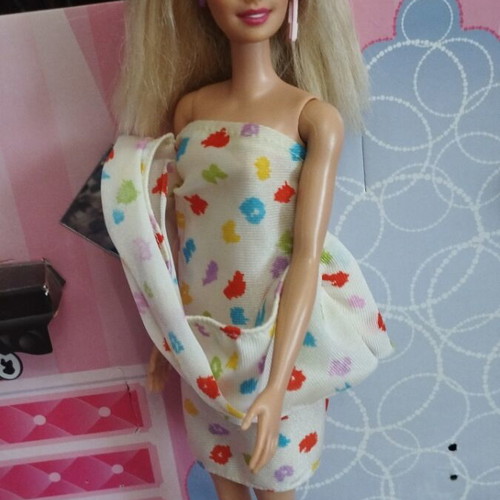 Barbie vintage doll with vintage dress