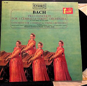 Δίσκος βινυλίου J.S. Bach: Concerti για 3 & 4 Cembali και String Orchestra. Κλασική Μουσική ΑΨΟΓΟΣ