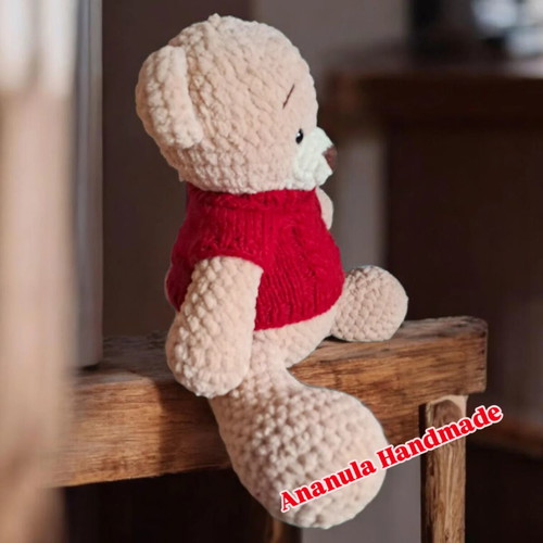 Roudi teddy bear new, soft, height 37 cm