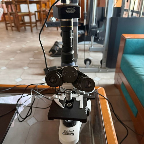 Levenhuk MED D10T microscope with camera like new
