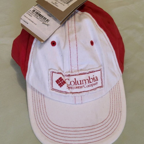 Columbia sports cap new, o/s unisex, white-red