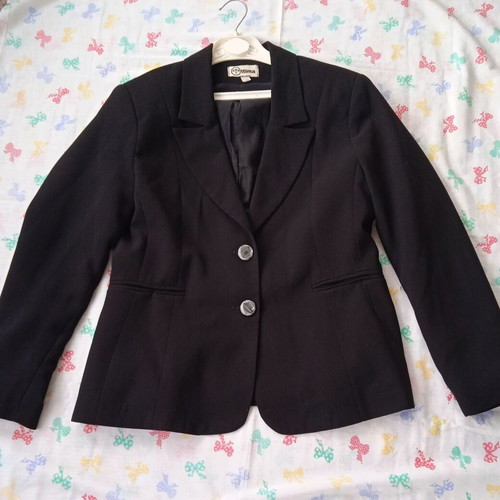 Women's black blazer like new, Greek tailoring, size 46