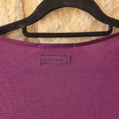 Lacoste V-Neck T-Shirt like new, purple, size S