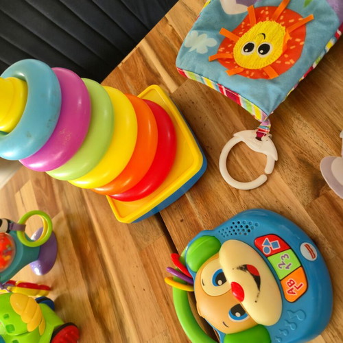 Baby activity toy set used with Fisher-Price, Clementoni, Lamaze