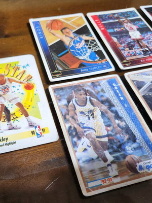 NBA cards used, pack of 7, from known brands