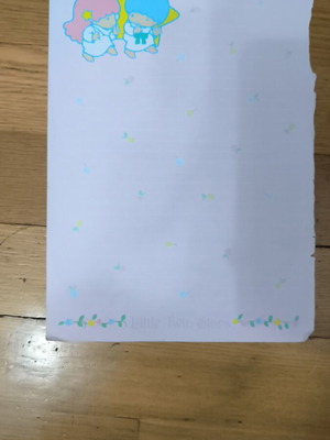 Little Twin Stars Letter Writing Paper used