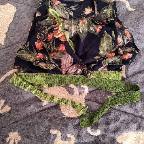Handmade women's blouse like new, size S/M, multicolor
