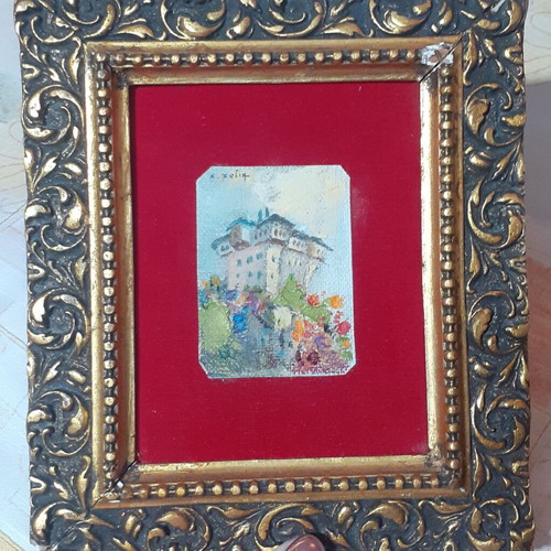 Small collectible painting by Chrysoula Zogia used