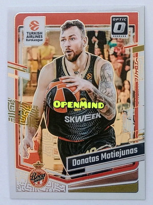 Donatas Motiejunas Optic Card #22 AS Monaco Donruss Euroleague 2023-24 new