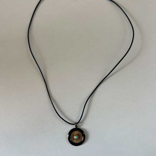 Good luck eye necklace new, black