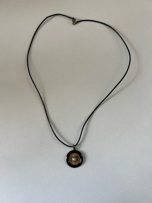 Good luck eye necklace new, black
