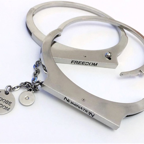 Nomination Freedom Handcuff Bracelet used with Genuine Diamond