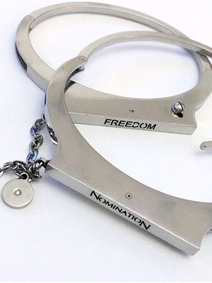 Nomination Freedom Handcuff Bracelet used with Genuine Diamond