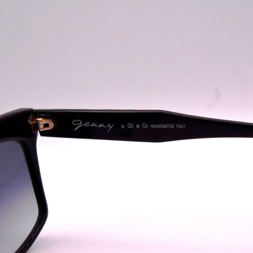 Genny Vintage 80s Sunglasses New Handmade In Italy Black