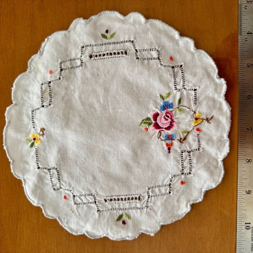 Small Cutwork Doilies set of 8 like new