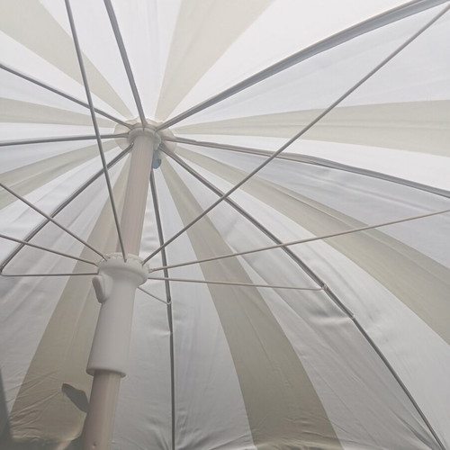 Striped garden umbrella for veranda, new
