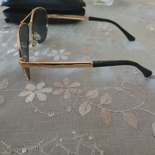 Blancemichele men's sunglasses like new, gold with black tips