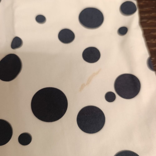 Dress polka dot used, size 10 years, white