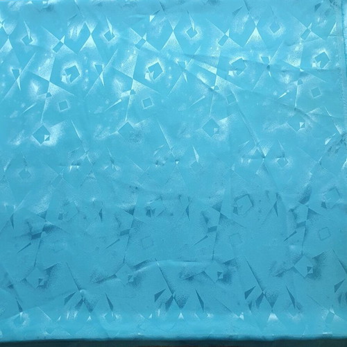 Brocade satin fabric sky blue new, width 1.10 m