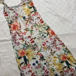 Bershka floral long dress with straps, XS