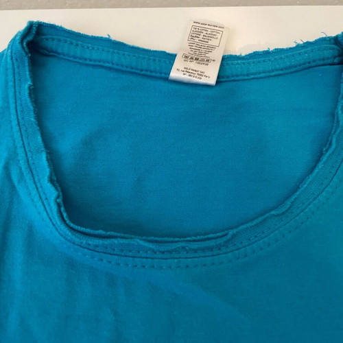 SPAZ Adopt! animal rescue t-shirt XS turquoise like new
